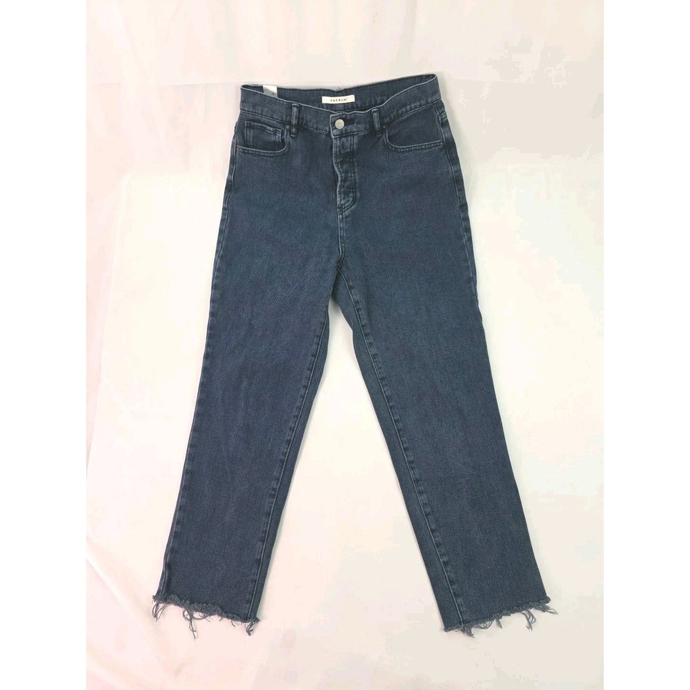 PacSun Jeans Womens 28 Deep Blue Medium Wash High 12" Rise Straight‎ Denim 90s